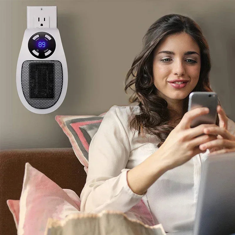 Calefactor Eléctrico de Pared 350W con Mando a Distancia - Calefactor Portátil de Montaje en Pared, Calefacción Conveniente para Habitación en Invierno