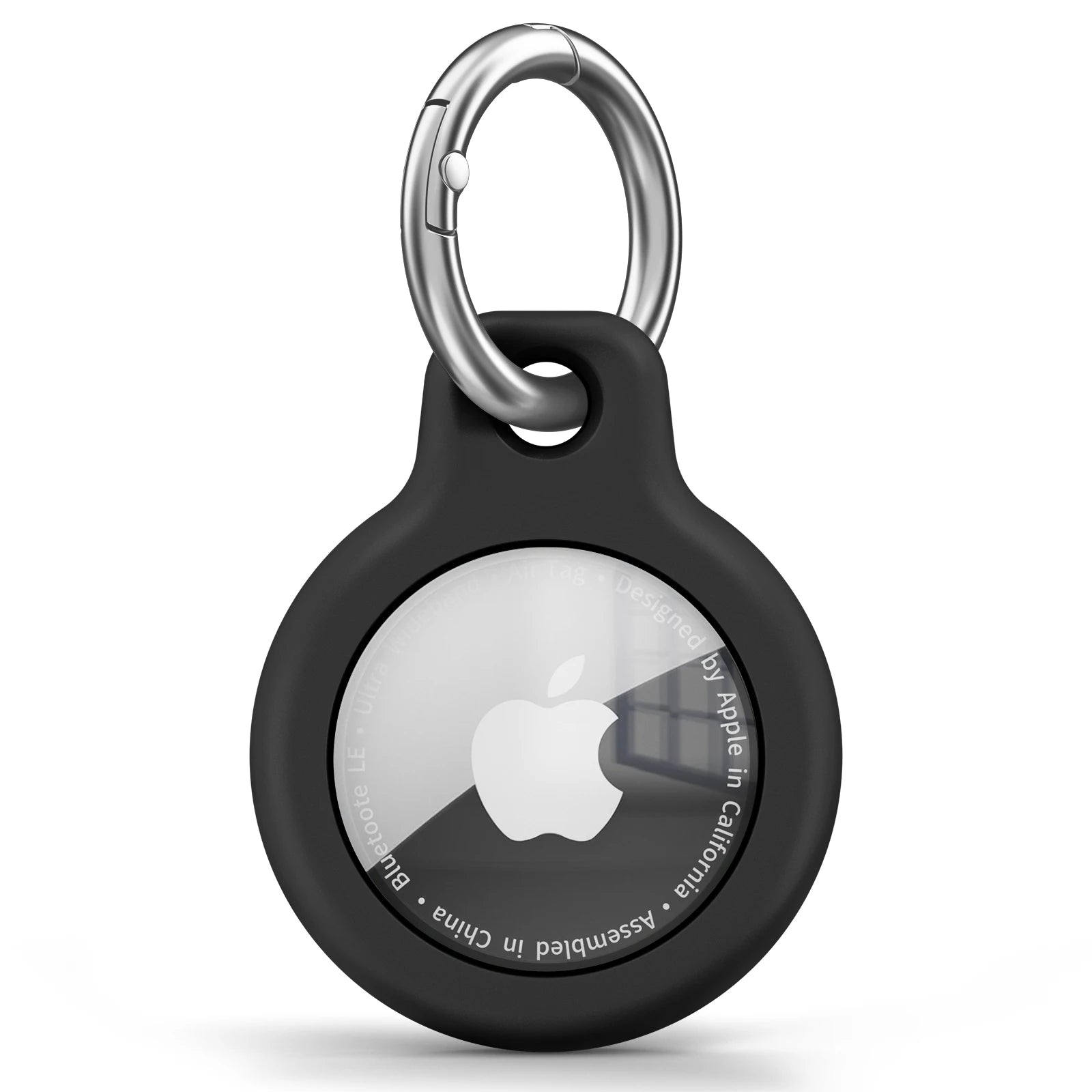 Funda de TPU para Apple AirTag con llavero: carcasa protectora antirrayaduras para localizador