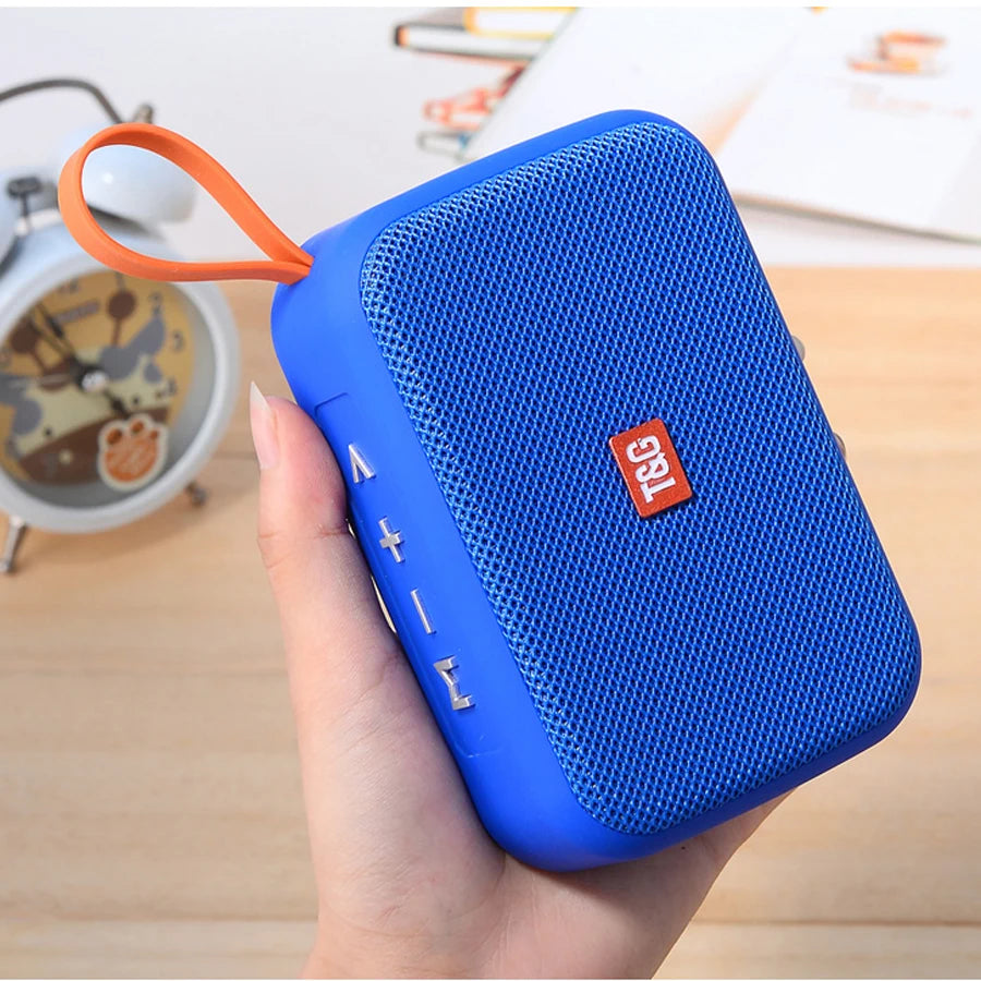 T&G: Altavoz inalámbrico Bluetooth, miniradio portátil FM, resistente al agua, pequeño subwoofer, caja de sonido, altavoz para música, altavoz para ordenador, PC, AUX, caja de sonido