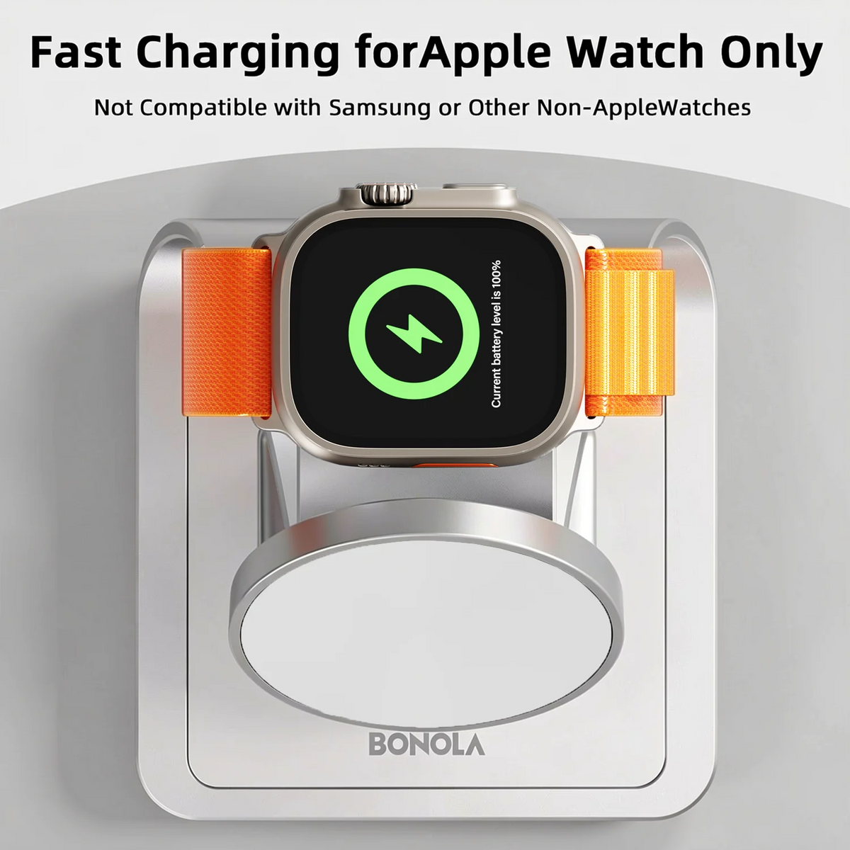 Bonola: Cargador inalámbrico magnético 3 en 1 para iPhone 17/16/15/13/14/12. Estación de carga inalámbrica de 30 W para Apple Watch y AirPods Pro