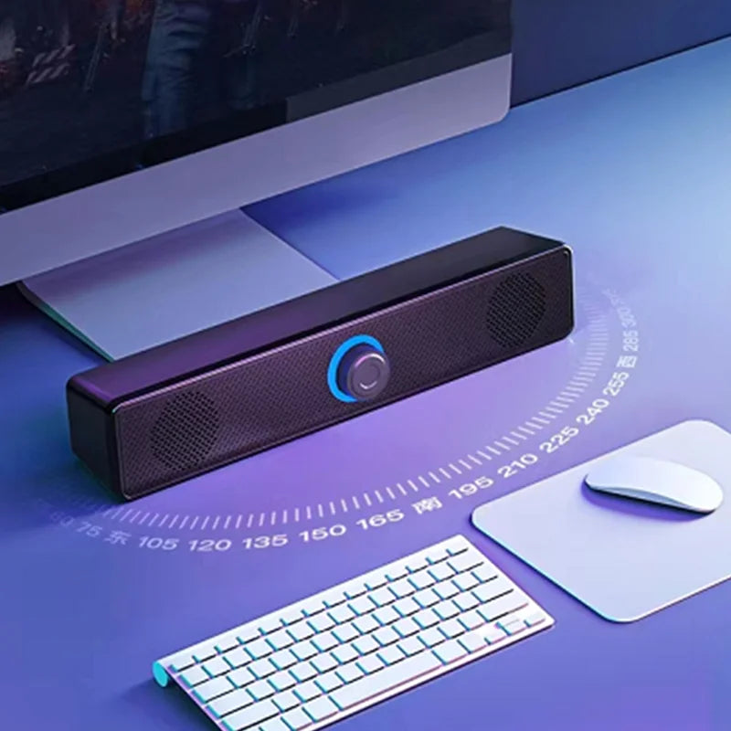 NOCCLILI: altavoces Bluetooth 4D Surround, barra de sonido para ordenador y televisor.