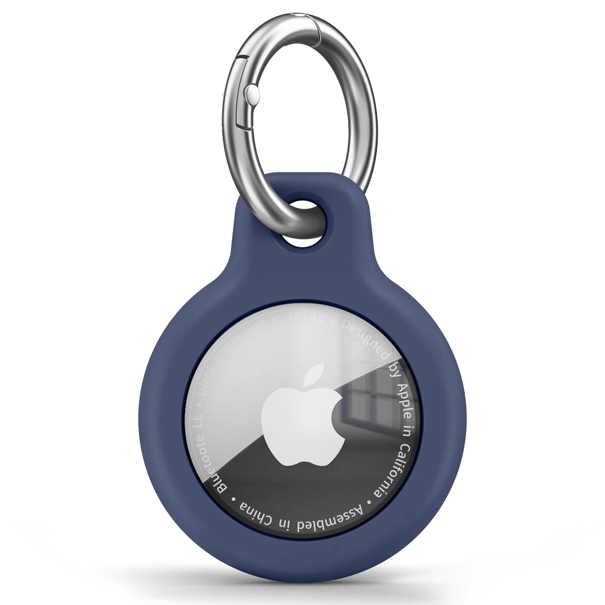 Funda de TPU para Apple AirTag con llavero: carcasa protectora antirrayaduras para localizador