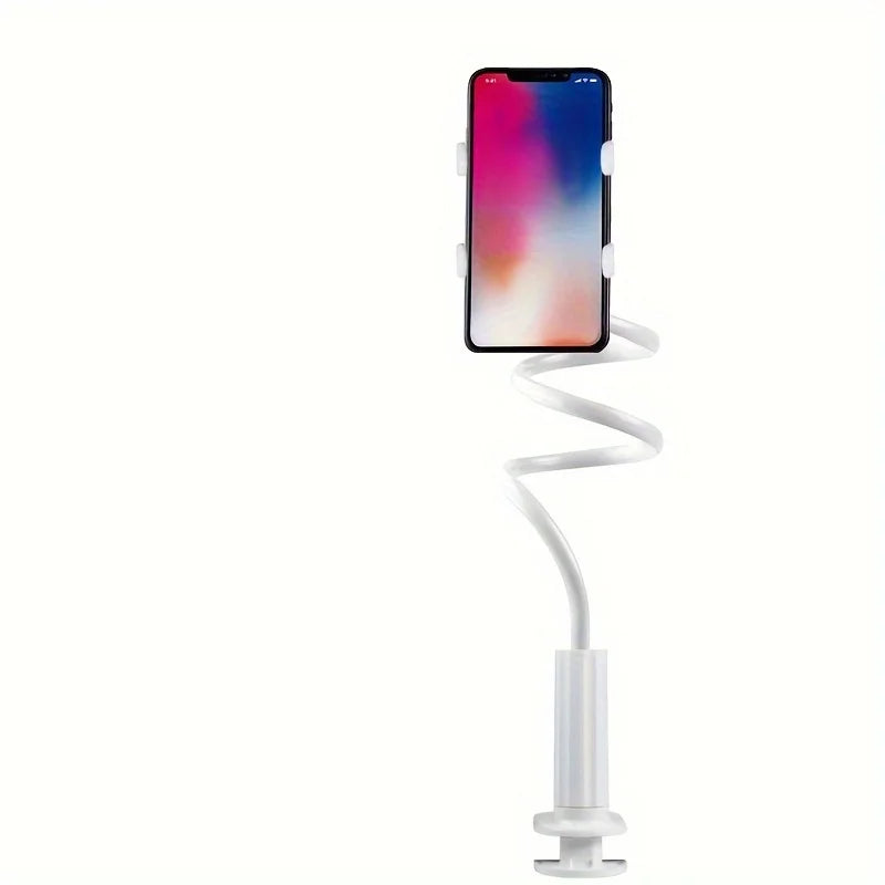 Soporte para móvil Lazy con brazo largo flexible tipo cuello de cisne, para sobremesa y cabecera