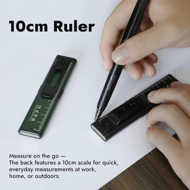 WARSUN T7: 800 lm, recargable, con base magnética y clip.