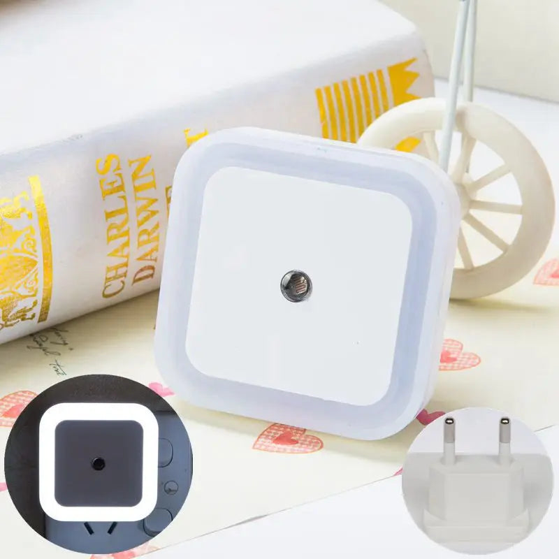 Luces nocturnas LED inalámbricas con sensor; mini luces nocturnas con enchufe UE/EE. UU. para la habitación de los niños, el dormitorio y la sala de estar; iluminación decorativa