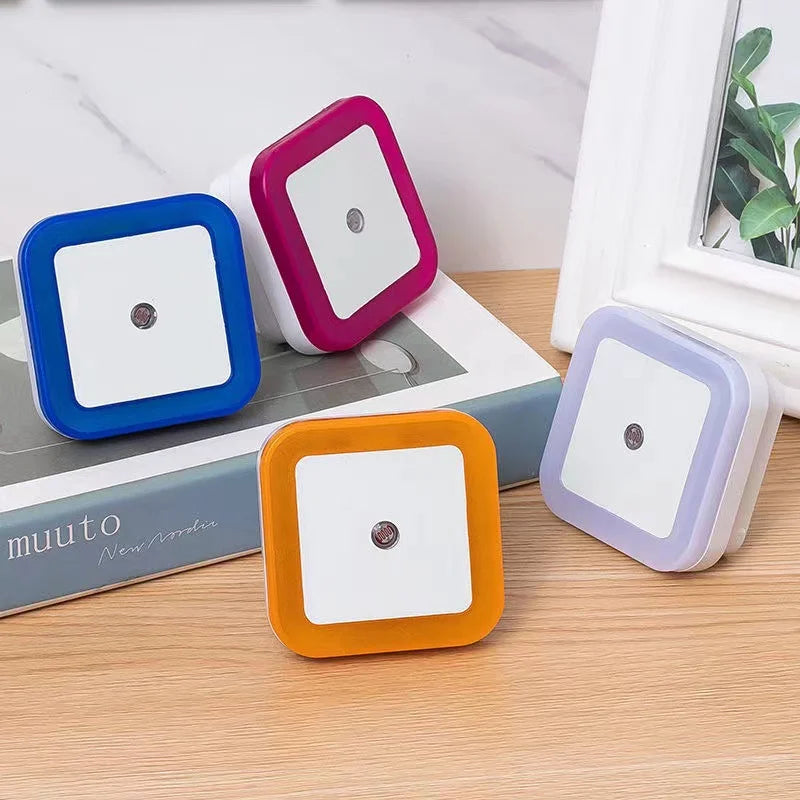 Luces nocturnas LED inalámbricas con sensor; mini luces nocturnas con enchufe UE/EE. UU. para la habitación de los niños, el dormitorio y la sala de estar; iluminación decorativa