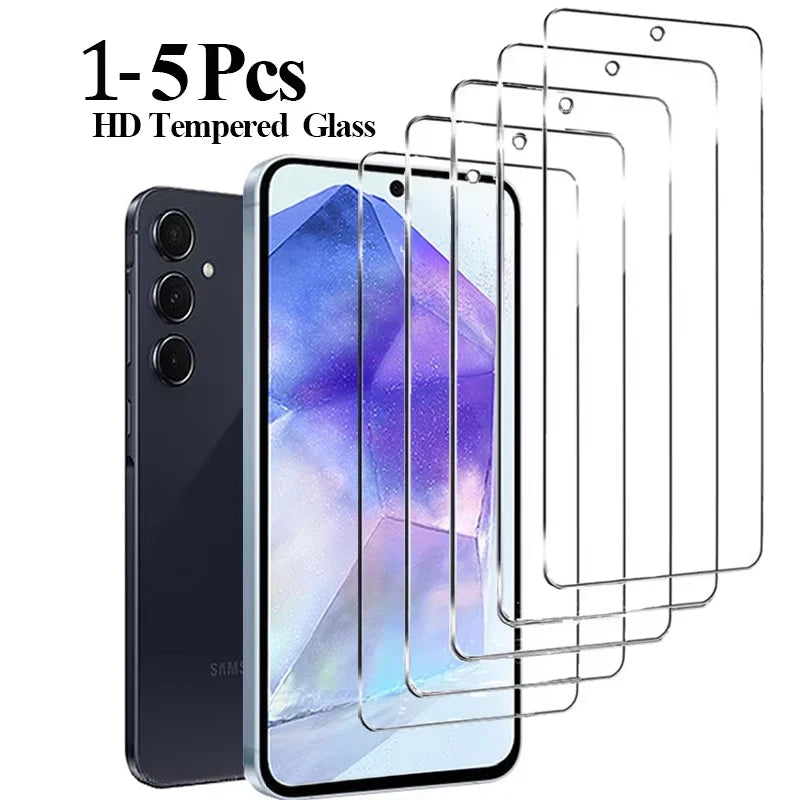 Protector de pantalla HD para Samsung S23, S26, A55, A35, A54 y S25; cristal templado H9 para Samsung S24, S21, S22, Mica, Galaxy S24 Ultra y S23 FE