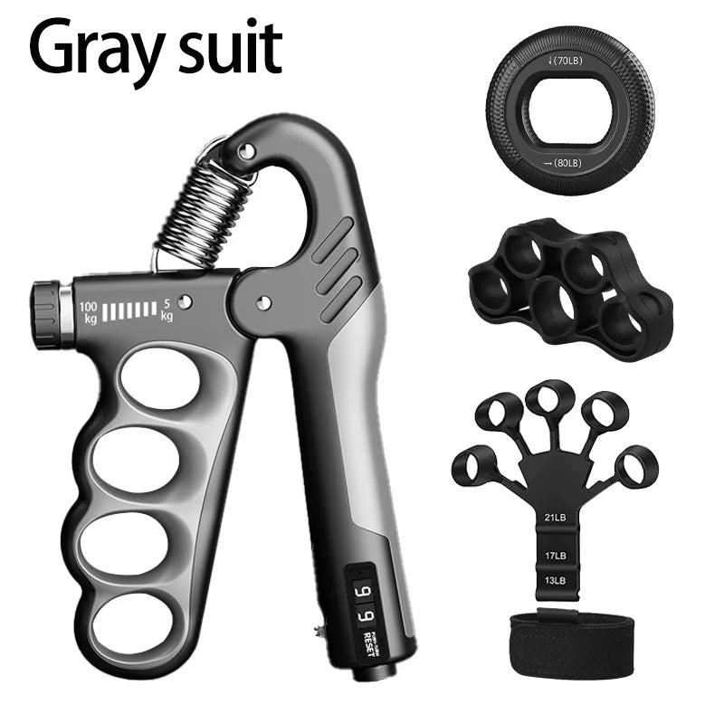 Fortalecedor de Agarre Ajustable 5-60KG / 100KG / 150KG | Expansor de Muñeca para Gym | Ejercitador de Fuerza de Mano y Recuperación Muscular