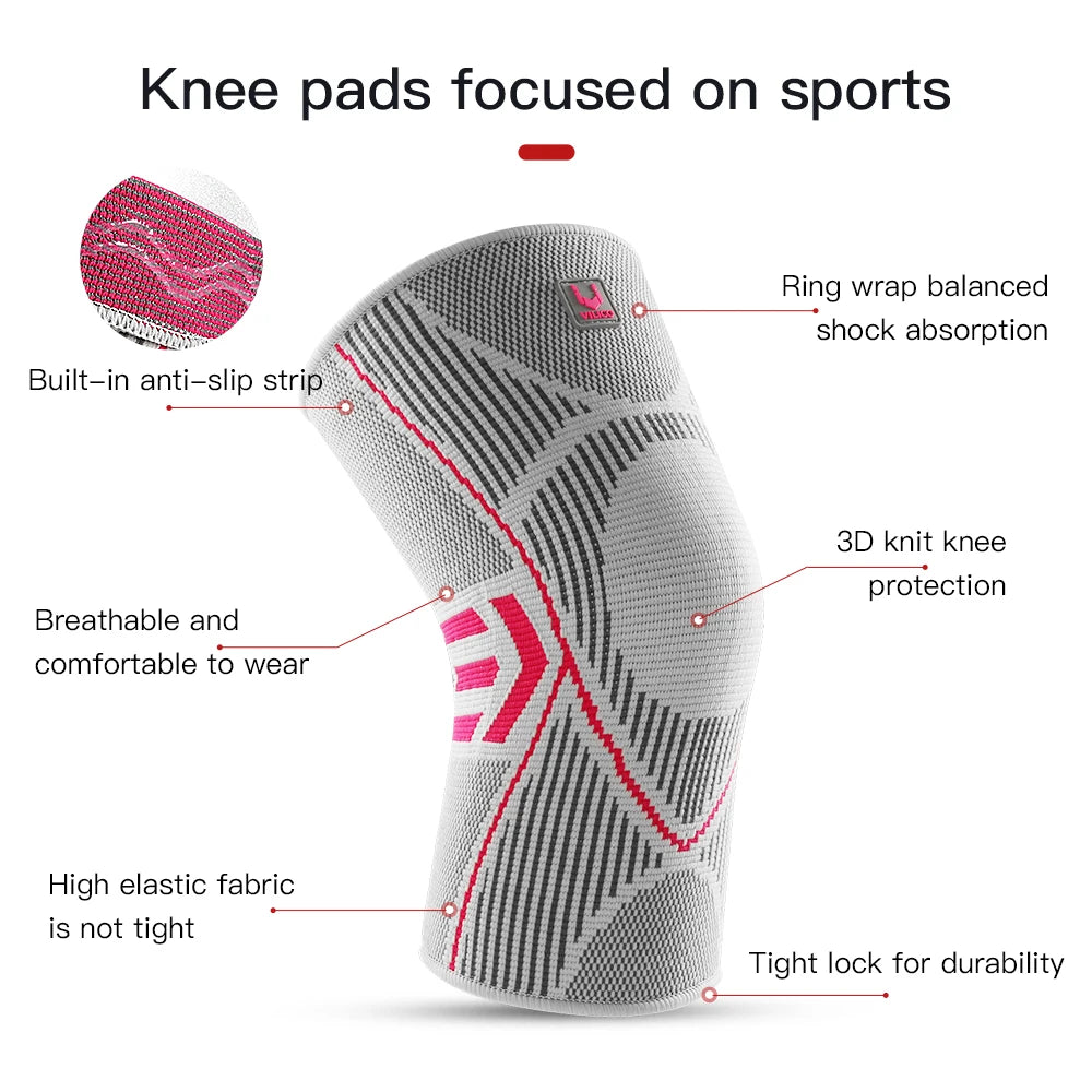 Rodillera de Compresión Deportiva Kyncilor 1 Pieza | Rodillera Elástica de Nylon | Para Fitness, Baloncesto, Voleibol, Running, Ciclismo y Uso Diario