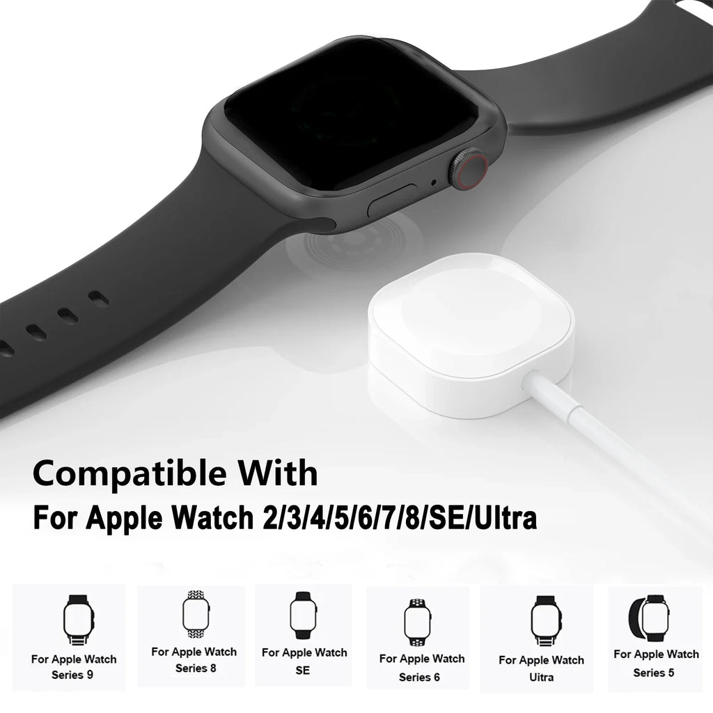 TekaGene: cargador inalámbrico magnético para Apple Watch Series 9, 8, 7, 6, 5, 4 y SE. Cable de carga rápida USB tipo C para iWatch Series 6, 3, 5, 3, 2 y 1.