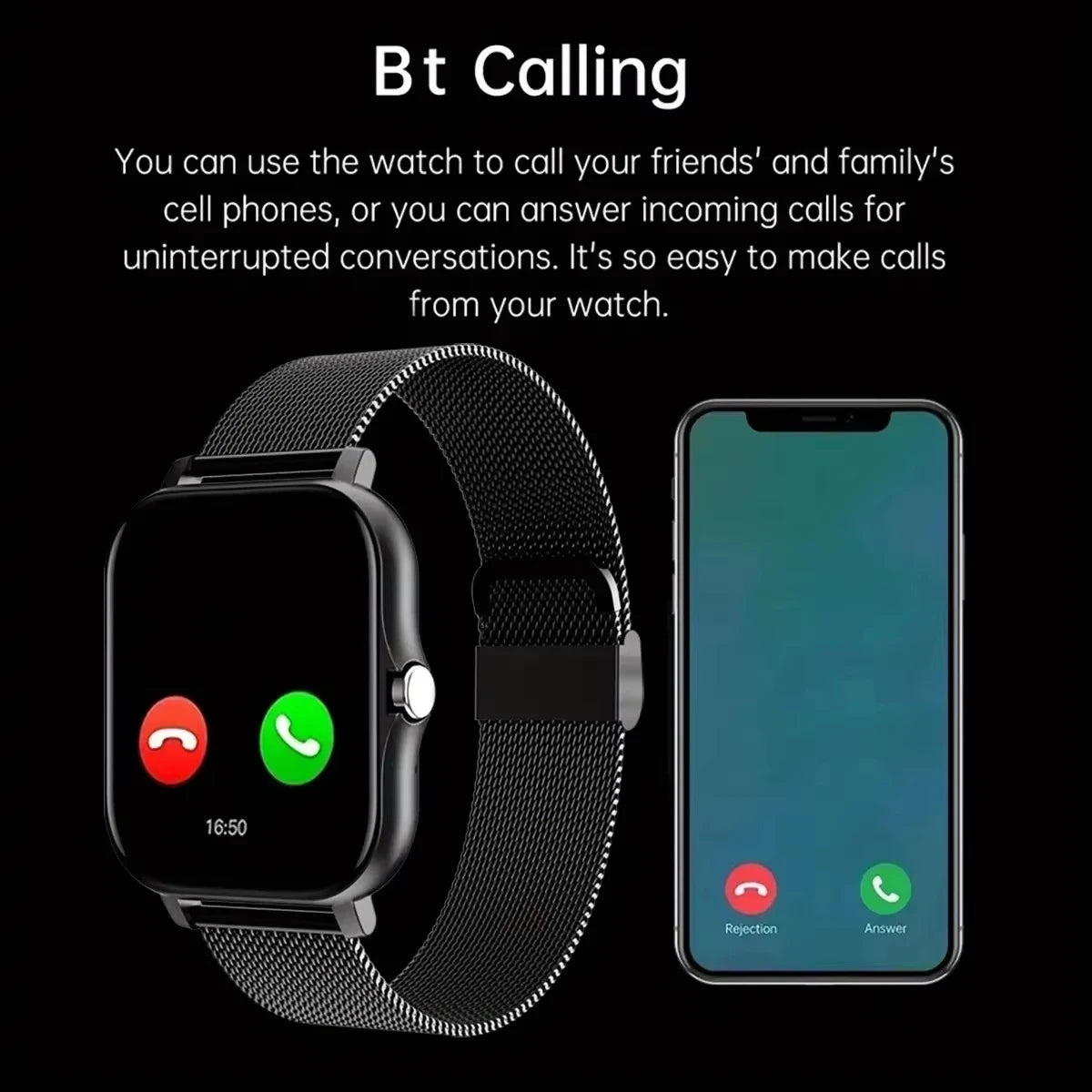LAXASFIT 2025: con pantalla táctil completa, reloj deportivo para fitness y llamadas por Bluetooth