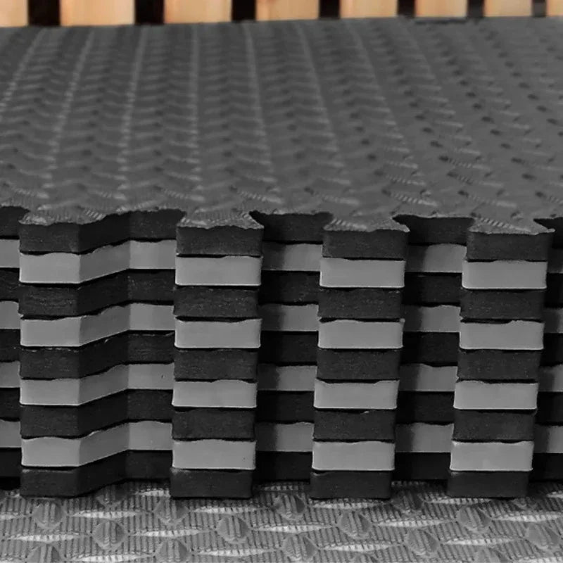 8/16 Piezas Loseta de Suelo de Espuma Antideslizante para Fitness - Alfombra de Protección para Suelo - Colchoneta para Equipo de Fitness Apta para Gimnasio en Casa