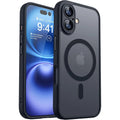 Funda protectora magnética, mate y translúcida, resistente a los golpes, para iPhone 17, 16, 15, 14, 13, 12 y 11 Pro Max y Plus, compatible con la carga inalámbrica MagSafe