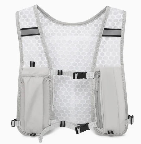 Chaleco Reflectante de Running Ultraligero - Con Pack de Hidratación y Bolsillo para Móvil | Para Bici y Deportes Outdoor