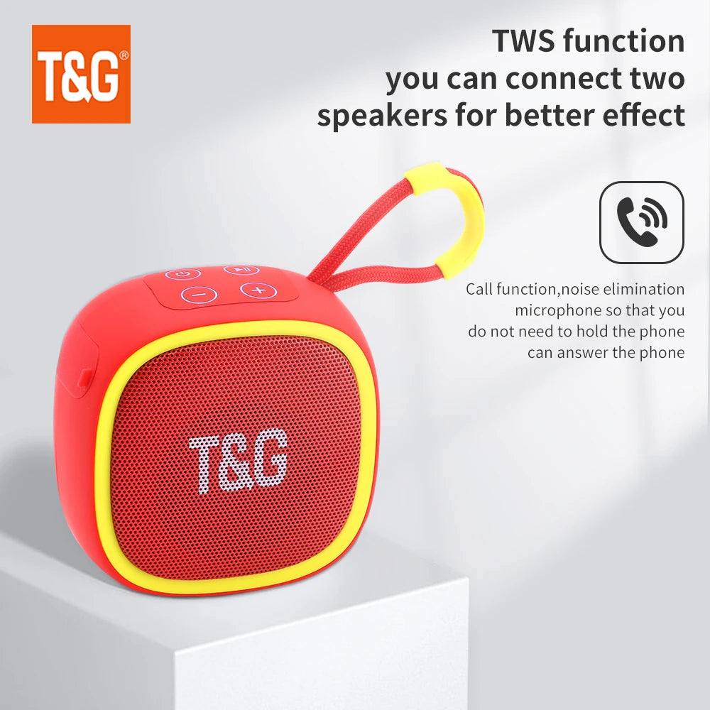 Parlante Bluetooth Mini TG659 Portátil Inalámbrico - TWS, Sonido HIFI Potente, Radio y TF