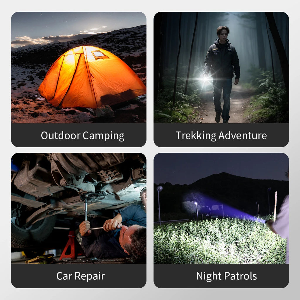 Warsun: con 8 modos de iluminación, ideal para acampada y senderismo, para situaciones de emergencia