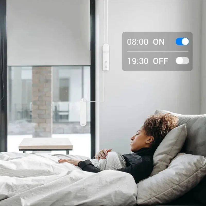 Persiana motorizada inteligente Zigbee para Tuya App, Google Home y Alexa con voz