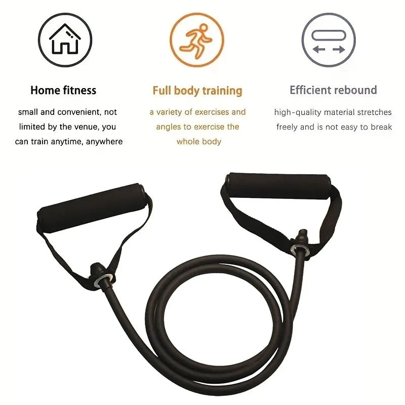 Bandas de Resistencia con Asas | Bandas de Ejercicio | Bandas de Entrenamiento con Mangos para Hombres y Mujeres | Equipo de Entrenamiento de Fuerza en Casa
