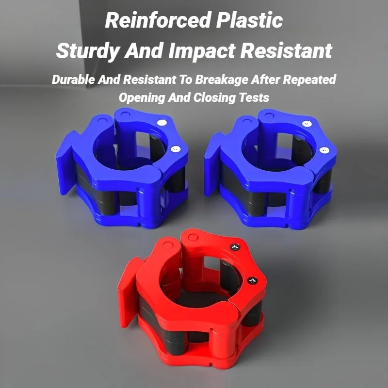 Collarines para Barra de 25MM - Abrazaderas de Liberación Rápida - Clips para Barra de Pesas para Halterofilia y Entrenamiento de Fuerza - Cierre de Seguridad Spinlock