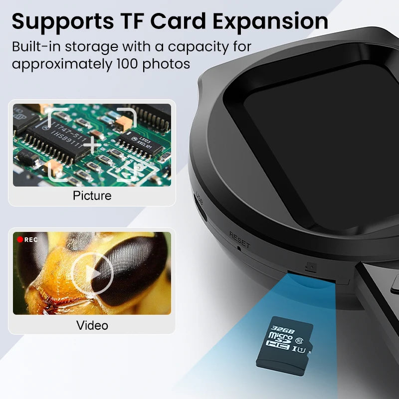 Microscopio digital portátil 2,8" IPS HD 1080P 100x para reparaciones electrónicas y joyería