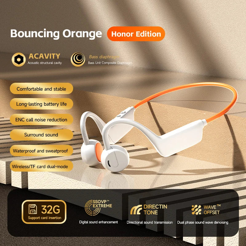 Auriculares Lenovo de Conducción Ósea | Bluetooth Inalámbrico Deportivo