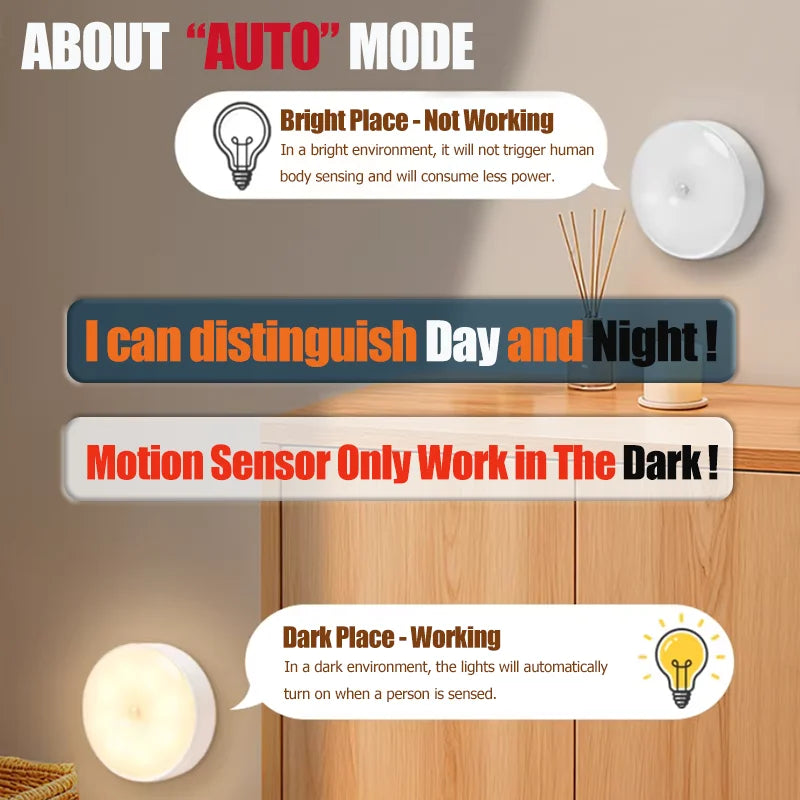 Lámpara LED con sensor de movimiento, recargable por USB, para cocina, dormitorio, escaleras, pasillo, armario y vestidor
