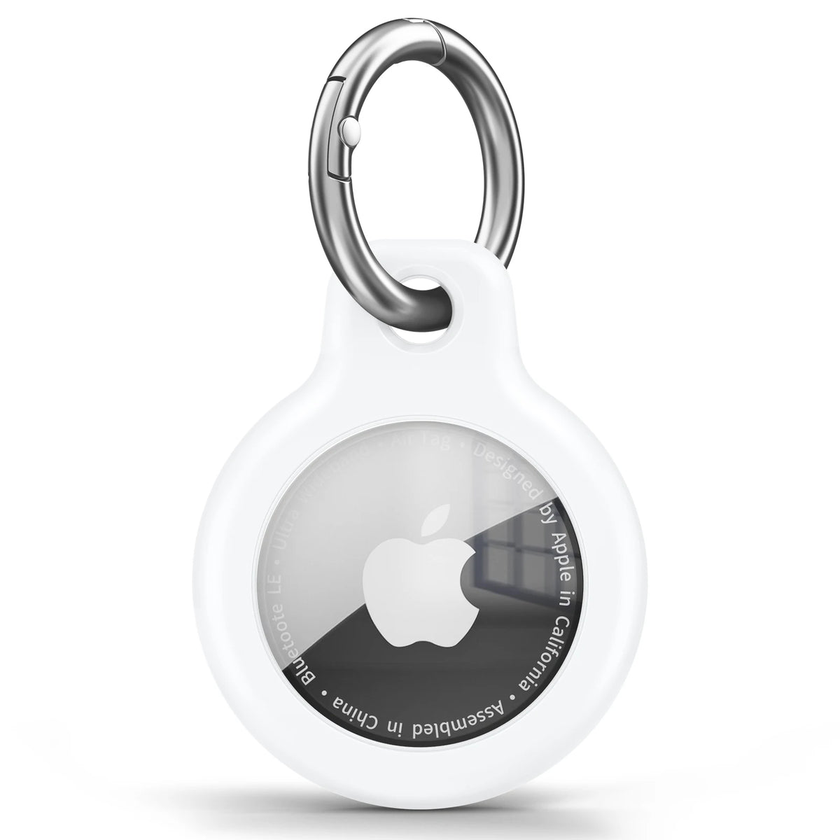 Funda de TPU para Apple AirTag con llavero: carcasa protectora antirrayaduras para localizador