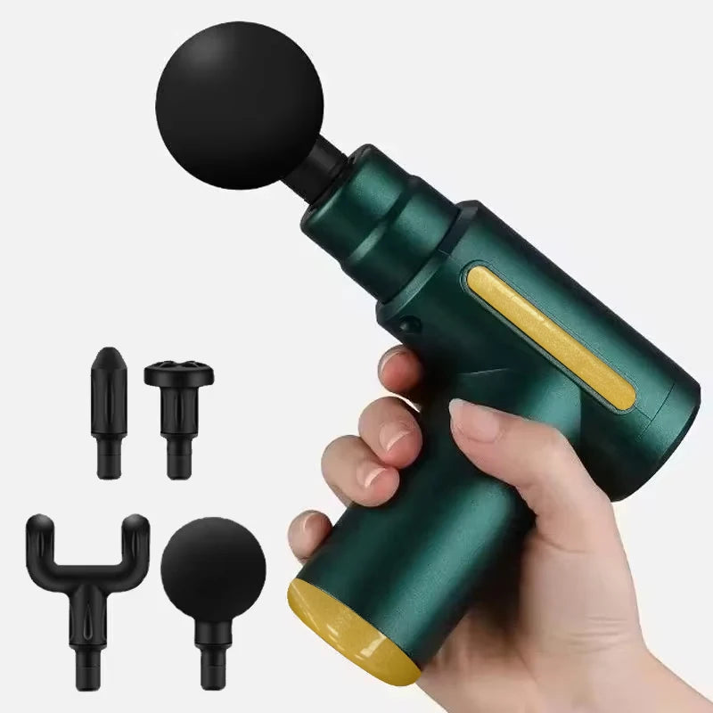 Pistola de Fascia Portátil USB FODRK | Masajeador de Percusión 6 Niveles