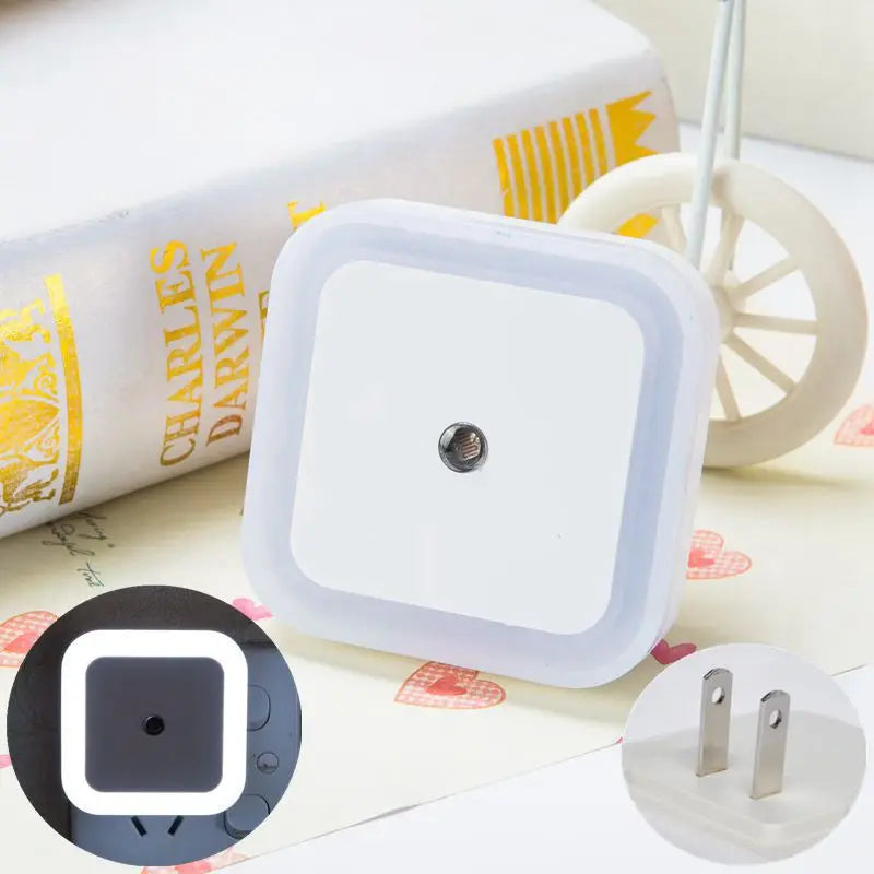 Luces nocturnas LED inalámbricas con sensor; mini luces nocturnas con enchufe UE/EE. UU. para la habitación de los niños, el dormitorio y la sala de estar; iluminación decorativa