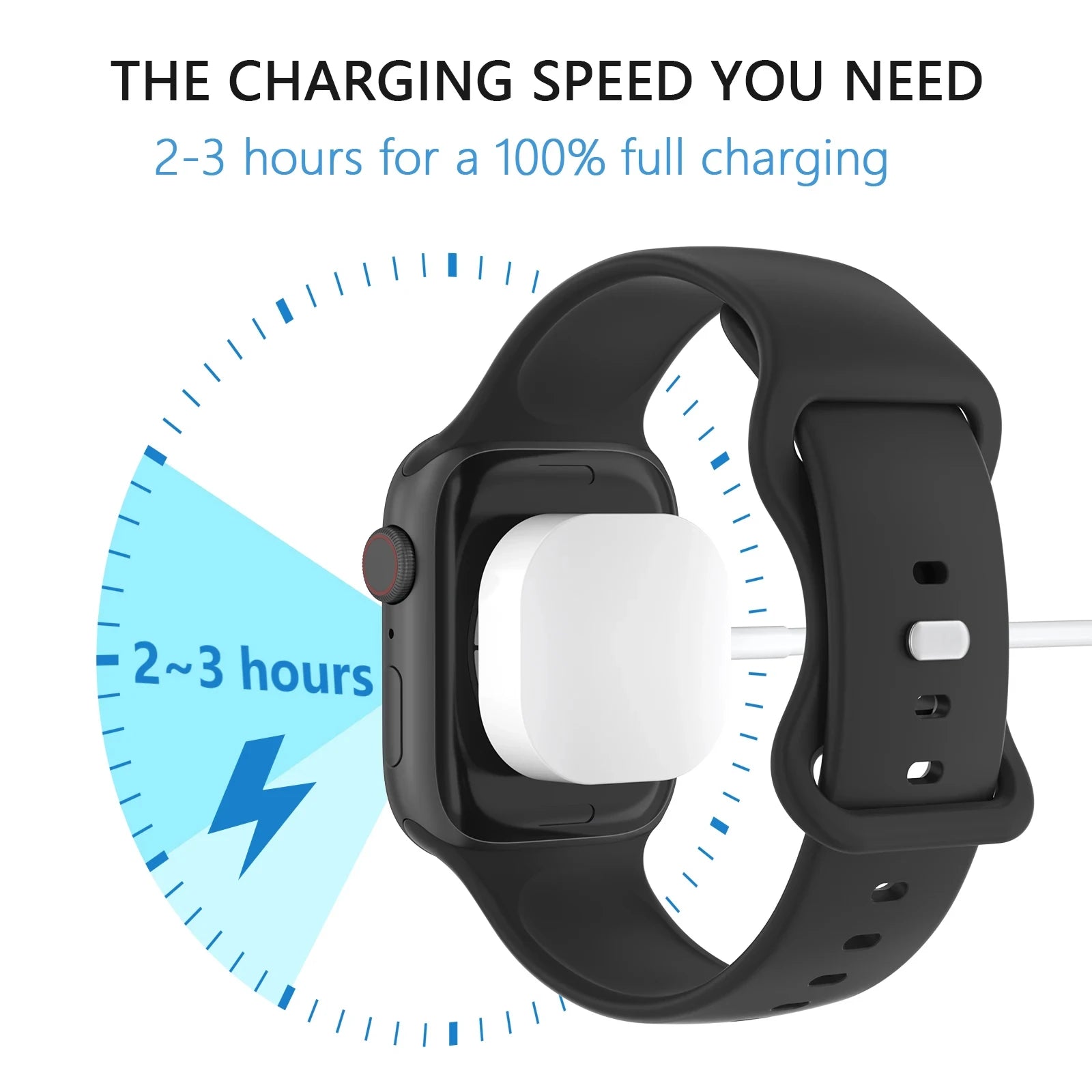 TekaGene: cargador inalámbrico magnético para Apple Watch Series 9, 8, 7, 6, 5, 4 y SE. Cable de carga rápida USB tipo C para iWatch Series 6, 3, 5, 3, 2 y 1.