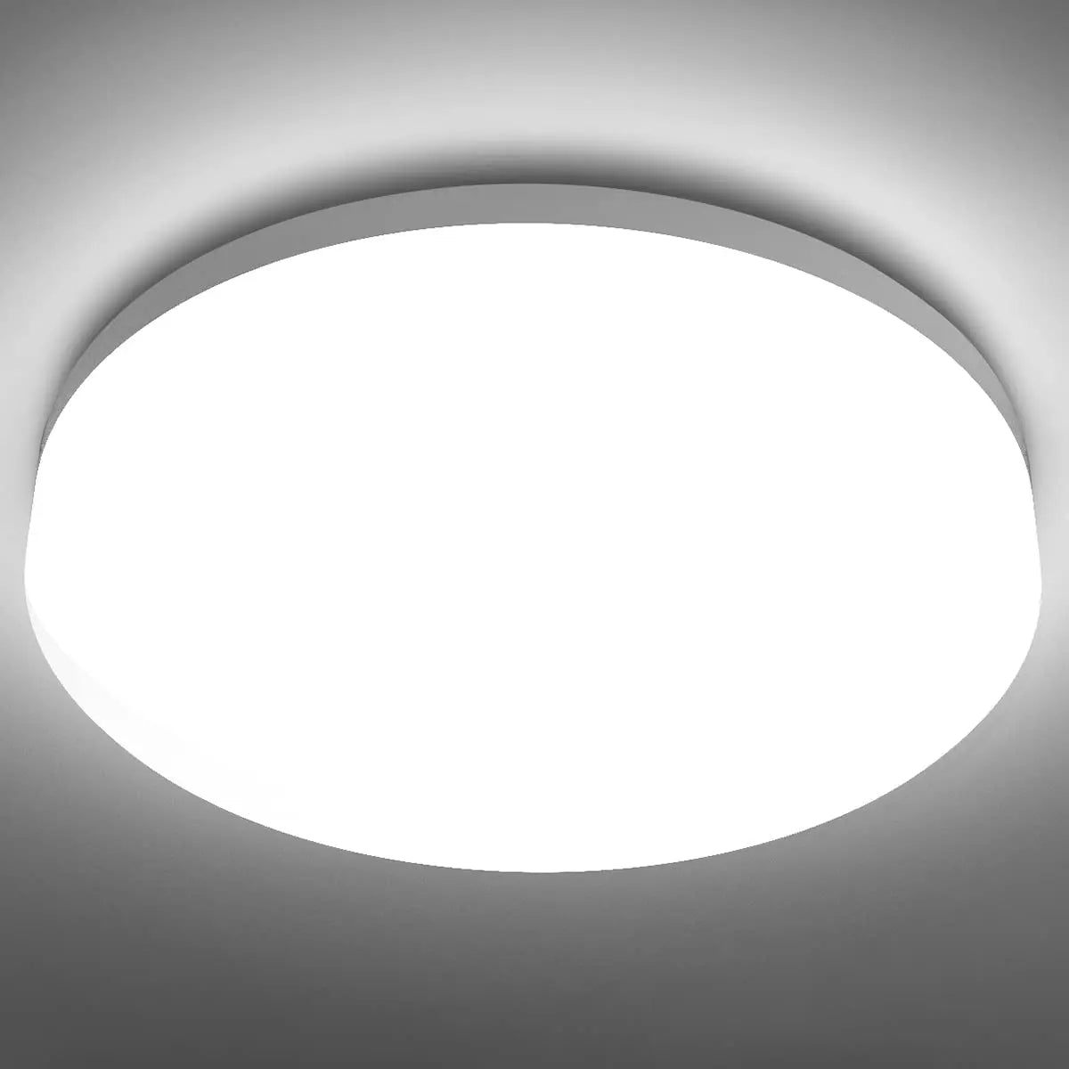 Lámpara de techo LED redonda ultradelgada, impermeable, para empotrar, 6500 K (luz diurna), iluminación moderna para el hogar: dormitorio, cocina y pasillo