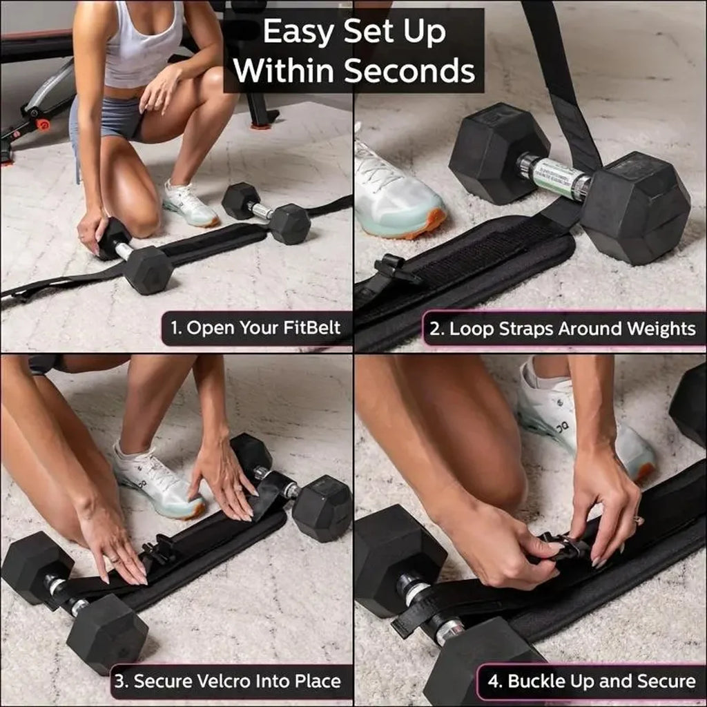 Cinturón Ajustable con Peso / Cinturón Lastre Ajustable para Entrenamiento en Casa, Entrenamiento con Mancuernas y Moldeo de Cadera, Equipo de Fitness para Gimnasio en Casa