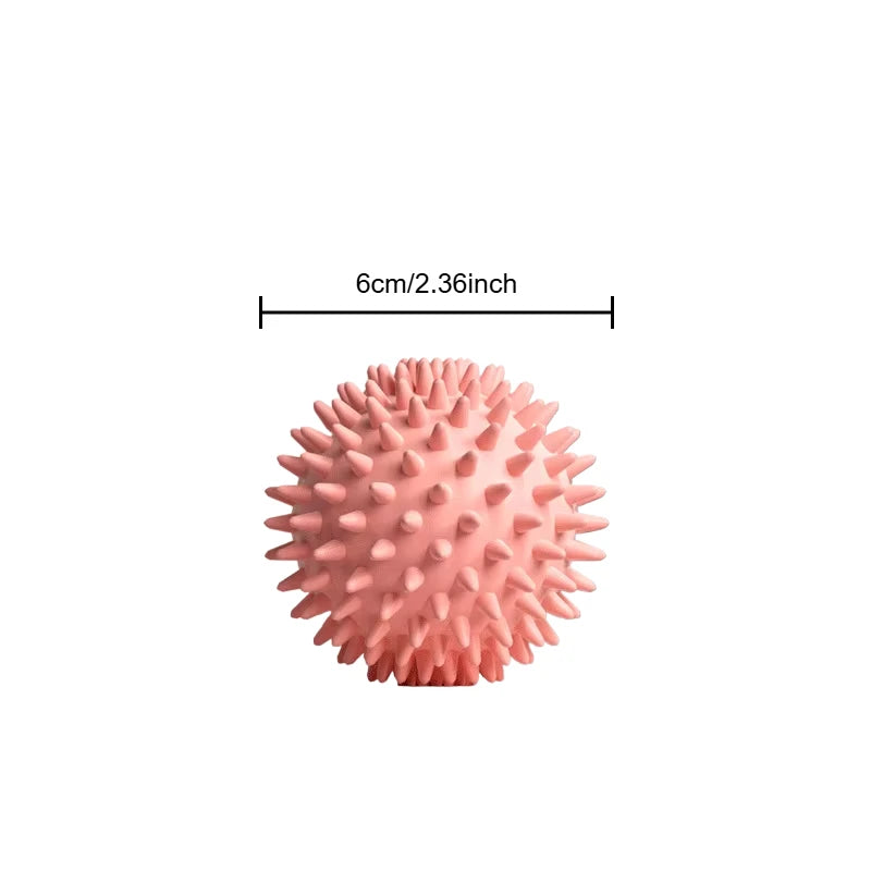 Bola de Masaje Deportivo 6CM | Liberación Miofascial | Masajeador de Tejido Profundo con Púas | Alivio de Puntos Gatillo y Recuperación Muscular | Erizo Duradero
