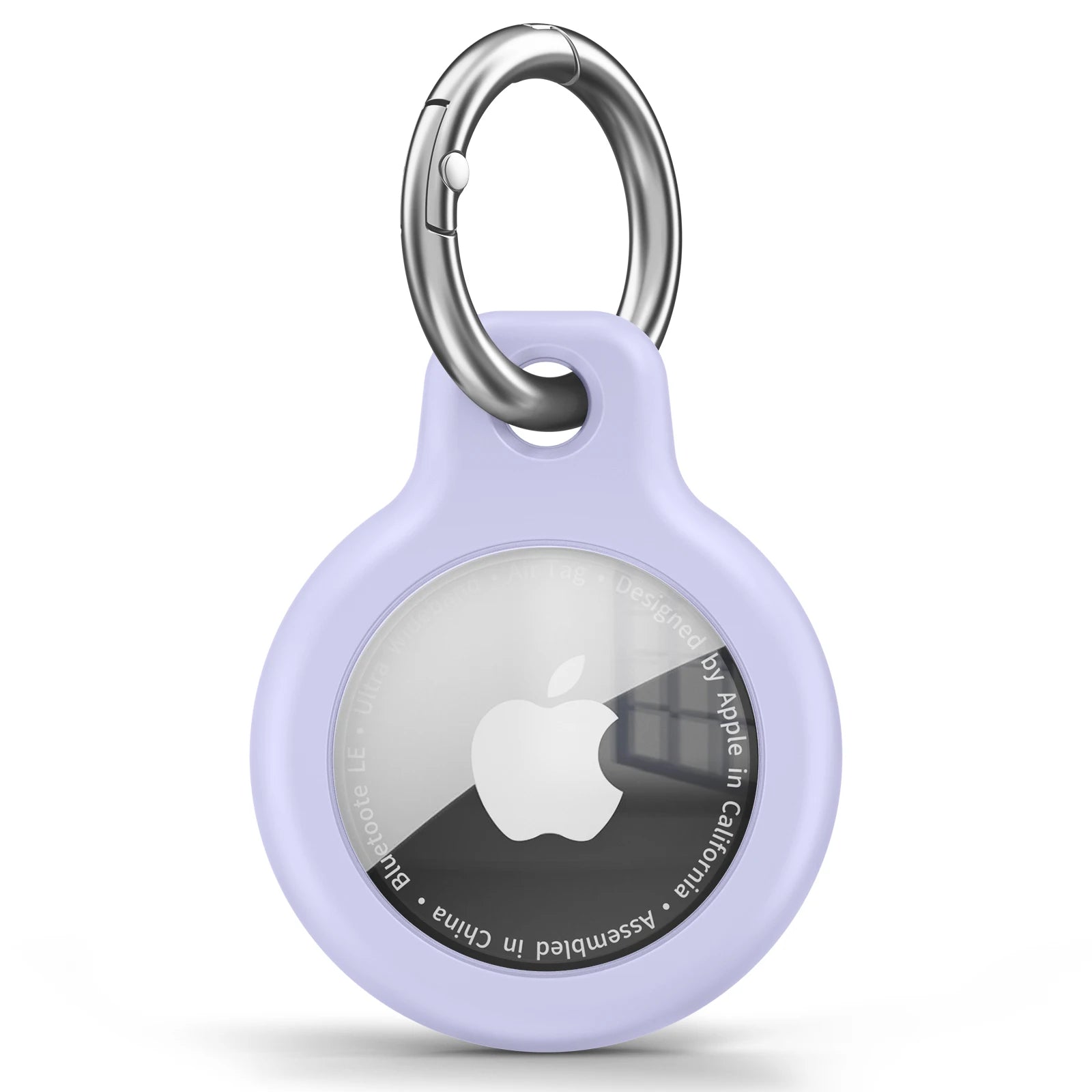 Funda de TPU para Apple AirTag con llavero: carcasa protectora antirrayaduras para localizador