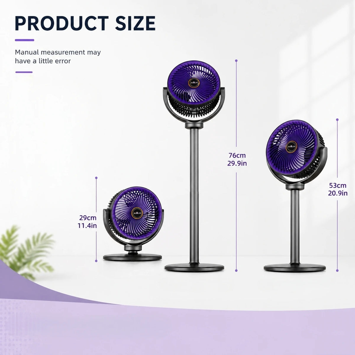 GSNOMLY: Ventilador circulador de aire moderno 3 en 1, 5 velocidades, 4 alturas, silencioso, portátil, con base de pedestal y conexión USB.