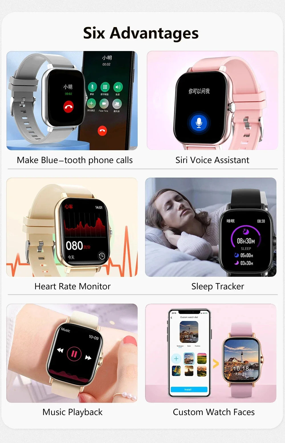 LAXASFIT 2025: con pantalla táctil completa, reloj deportivo para fitness y llamadas por Bluetooth