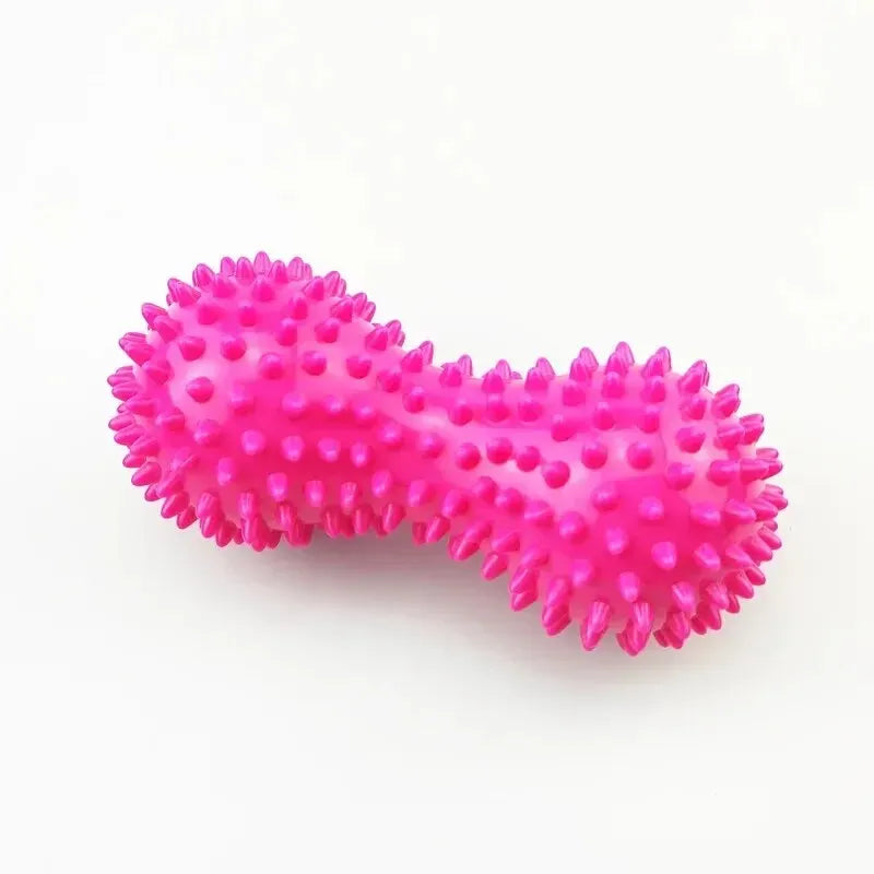 1 Pieza Pelota de Masaje en Forma de Cacahuete - Pelota de Masaje con Pinchos de PVC de Colores - Pelota Sensorial para Dolor Muscular y Estrés - Masajeador Muscular para Pies para Relajación