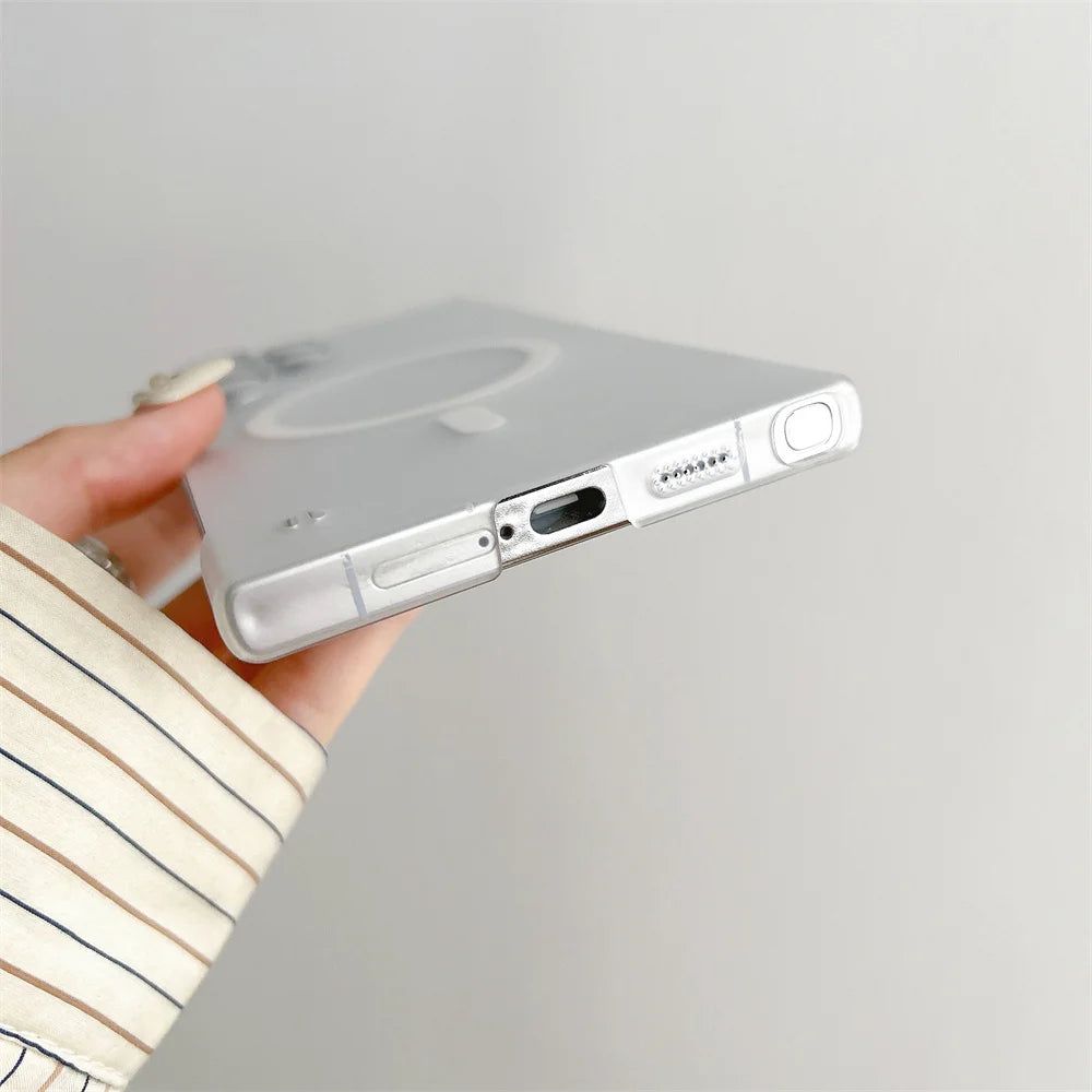 Funda Ultrafina Transparente Sin Marco MagSafe Samsung S26/S25/S24 Plus/S23 Ultra/S22