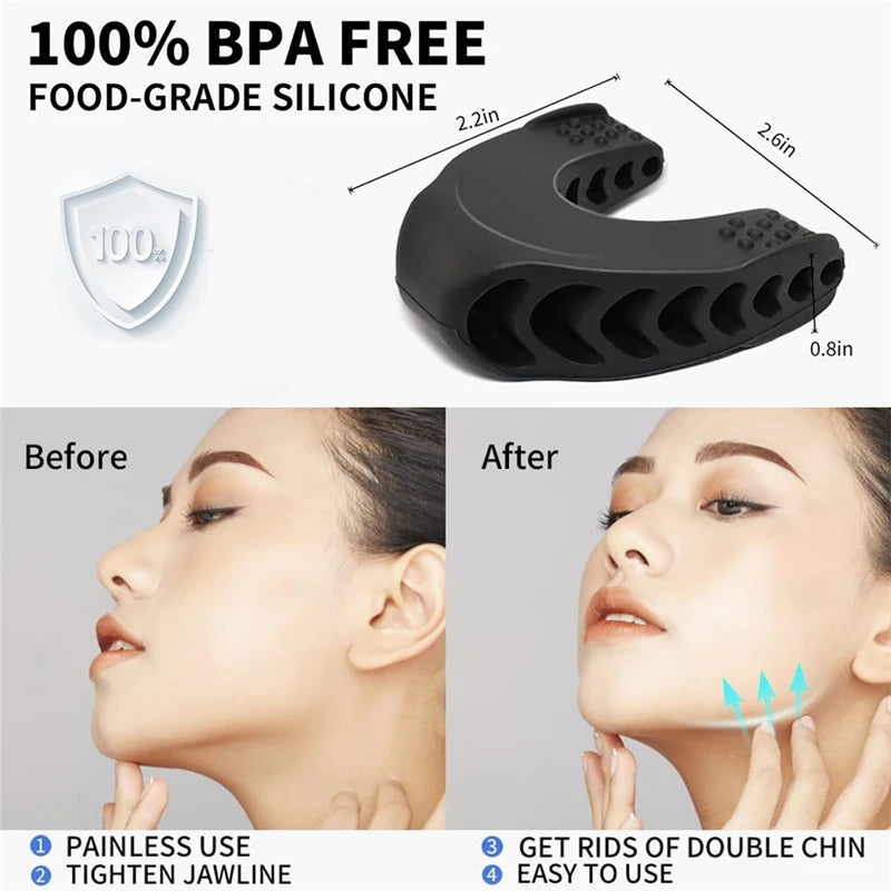 Ejercitador de Mandíbula Forma U - Pop N Go Facial | Jawline Fitness Chew Ball | Entrenador Muscular de Mordida