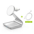 Bonola: Cargador inalámbrico magnético 3 en 1 para iPhone 17/16/15/13/14/12. Estación de carga inalámbrica de 30 W para Apple Watch y AirPods Pro