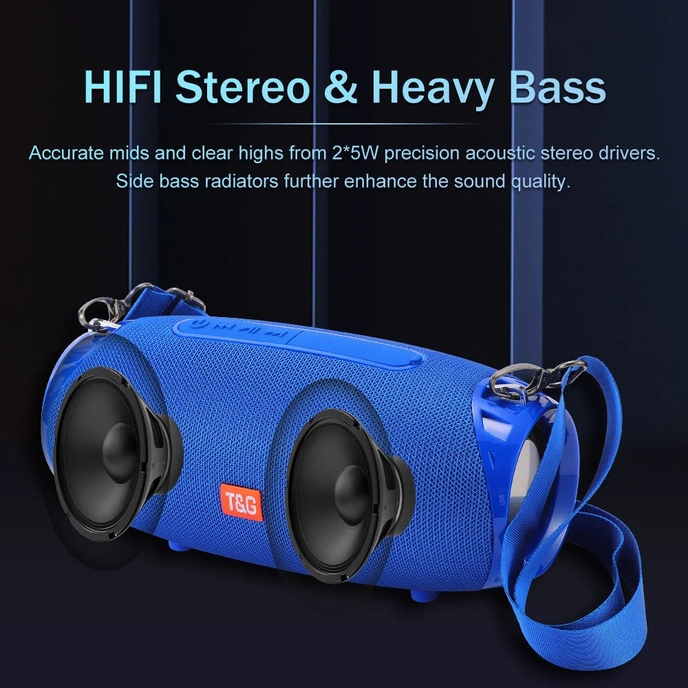 T&amp;G: Subwoofer, inalámbrico, para ordenador, PC, TV, radio FM, 10 W.