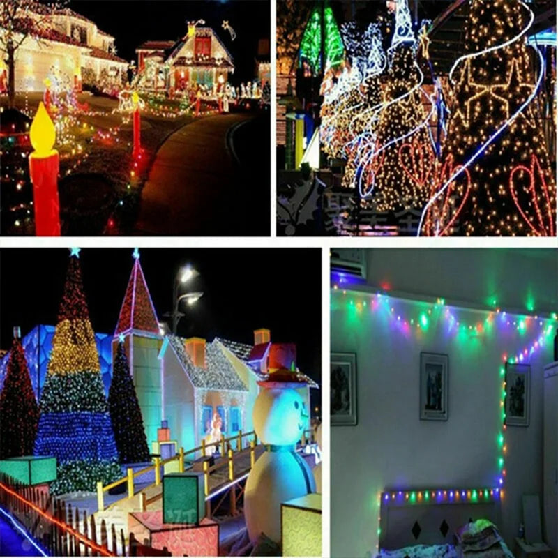 1 paquete de guirnalda de luces LED con hilo de cobre, de 1/2/3/5/10 m, alimentada por pilas, para decorar dormitorios, jardines, fiestas y bodas