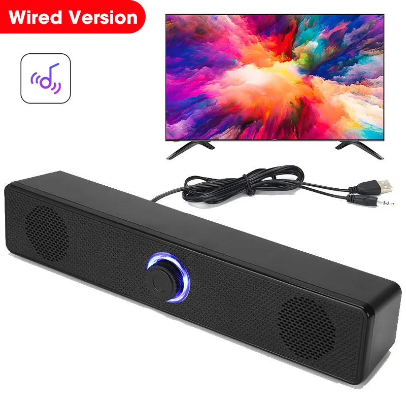 NOCCLILI: altavoces Bluetooth 4D Surround, barra de sonido para ordenador y televisor.