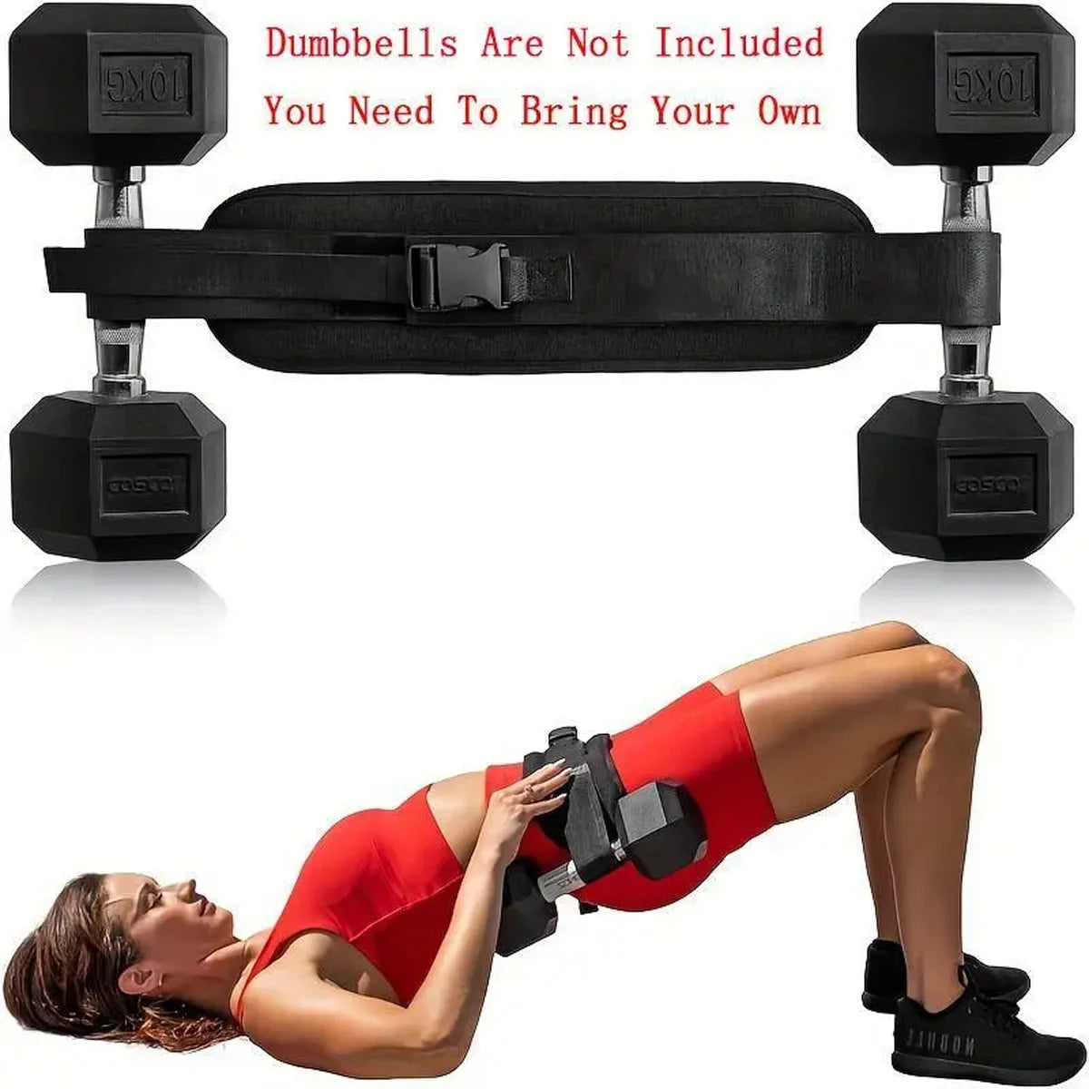 Cinturón Ajustable con Peso / Cinturón Lastre Ajustable para Entrenamiento en Casa, Entrenamiento con Mancuernas y Moldeo de Cadera, Equipo de Fitness para Gimnasio en Casa
