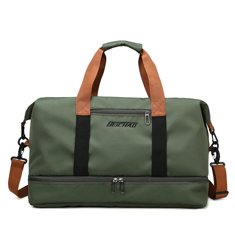 Bolsa de Gimnasio de Viaje - Equipaje de Corta Distancia - Bolsa Deportiva Portátil - Bolsa Bandolera Cruzada al Pecho - Bolsas de Mano - Bolsa de Lona - Bolsa de Fin de Semana para Cabina