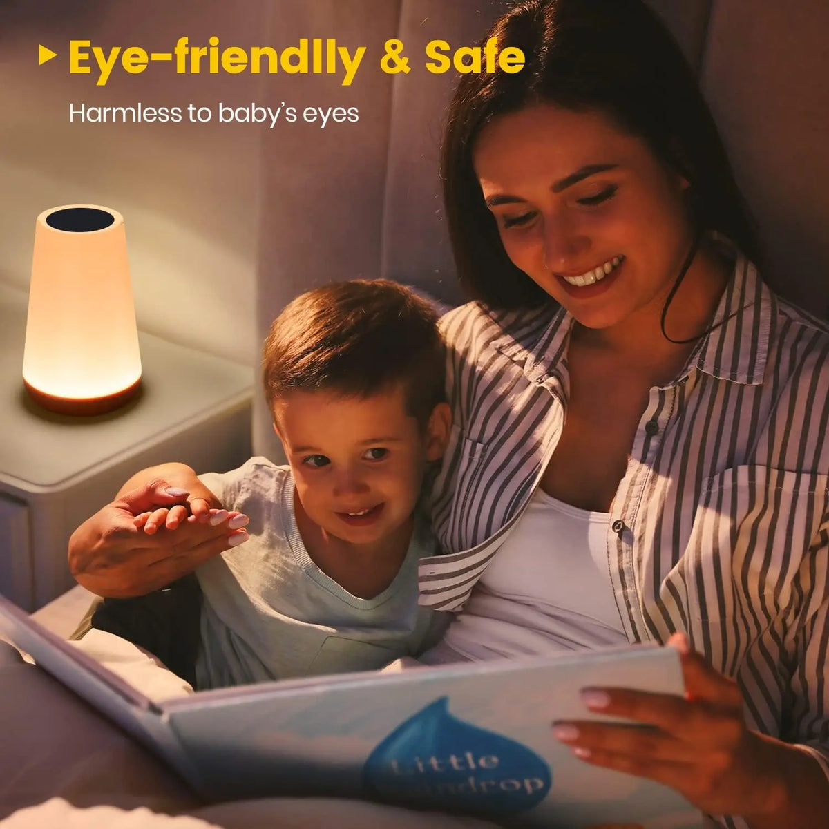 Lámpara nocturna de 13 colores que cambian, con mando a distancia, control táctil, recargable por USB, RGB, intensidad regulable, portátil, de mesa y de mesita de noche