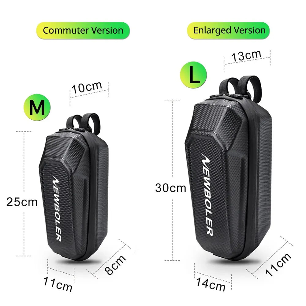 Mochila para patinete eléctrico NEWBOLER — Accesorio para vehículos eléctricos, bolsa frontal impermeable para patinete Xiaomi y bicicleta, resistente al agua y a la lluvia.