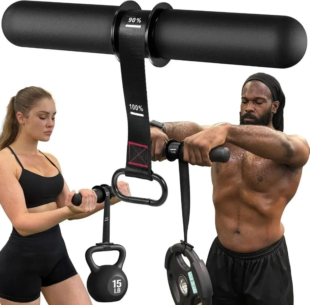 Entrenador de Fuerza Ajustable para Antebrazo - Rodillo de Muñeca para Ejercicio en Casa - Mango Engrosado Antideslizante con Correa - Equipo de Fitness para Tren Superior