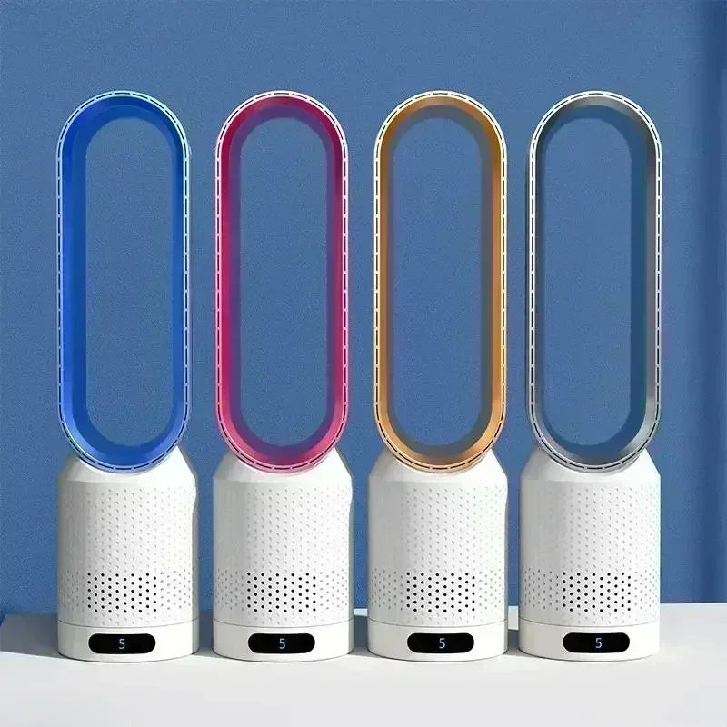 NUOYING: Ventilador sin aspas de 20 pulgadas,  ventilador eléctrico de torre ultrasilencioso para dormitorios.