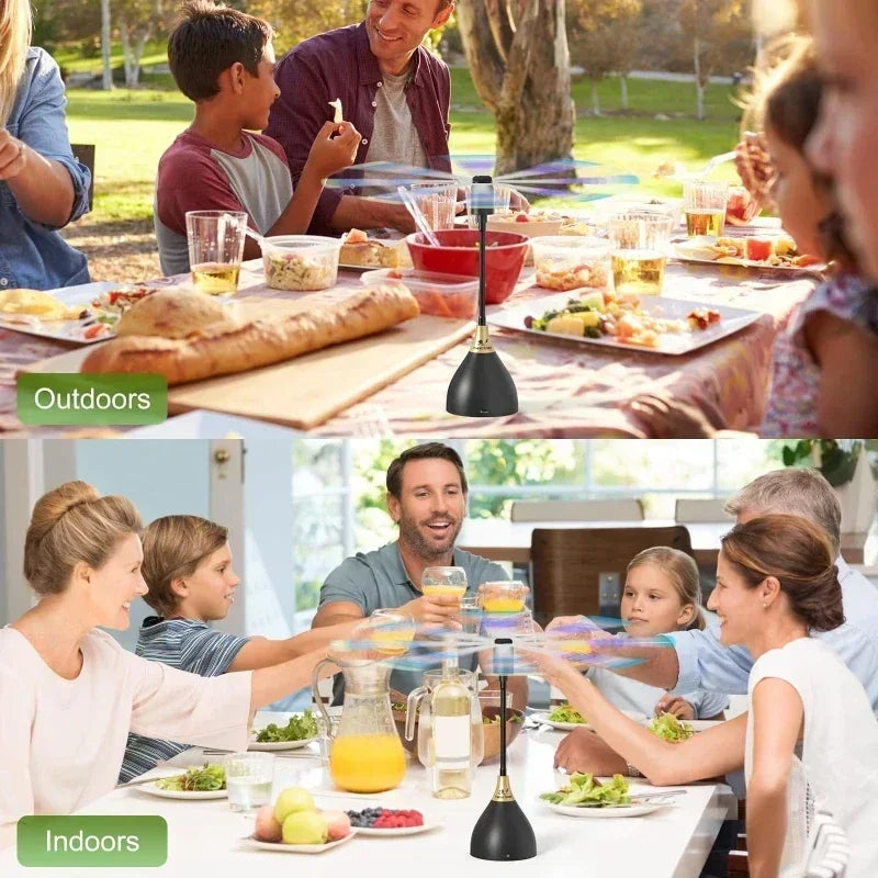 NONE: ventiladores antimoscas para mesa, las mantiene alejadas gracias a sus aspas suaves. USB.